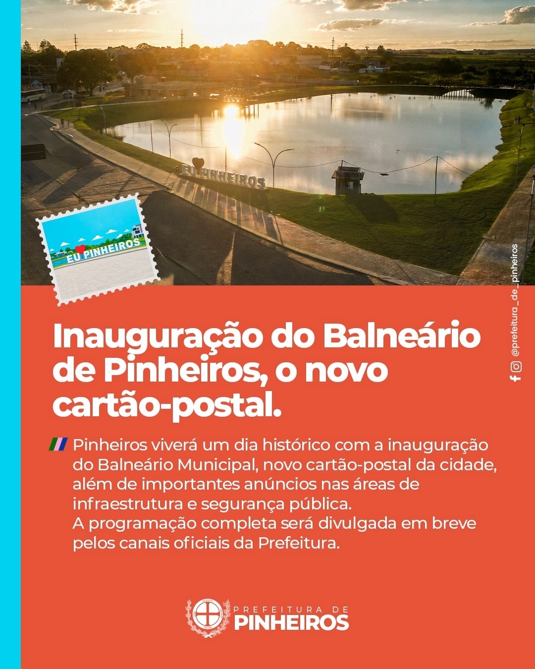 BARRAGEM DE PINHEIROS É UMA REALIDADE